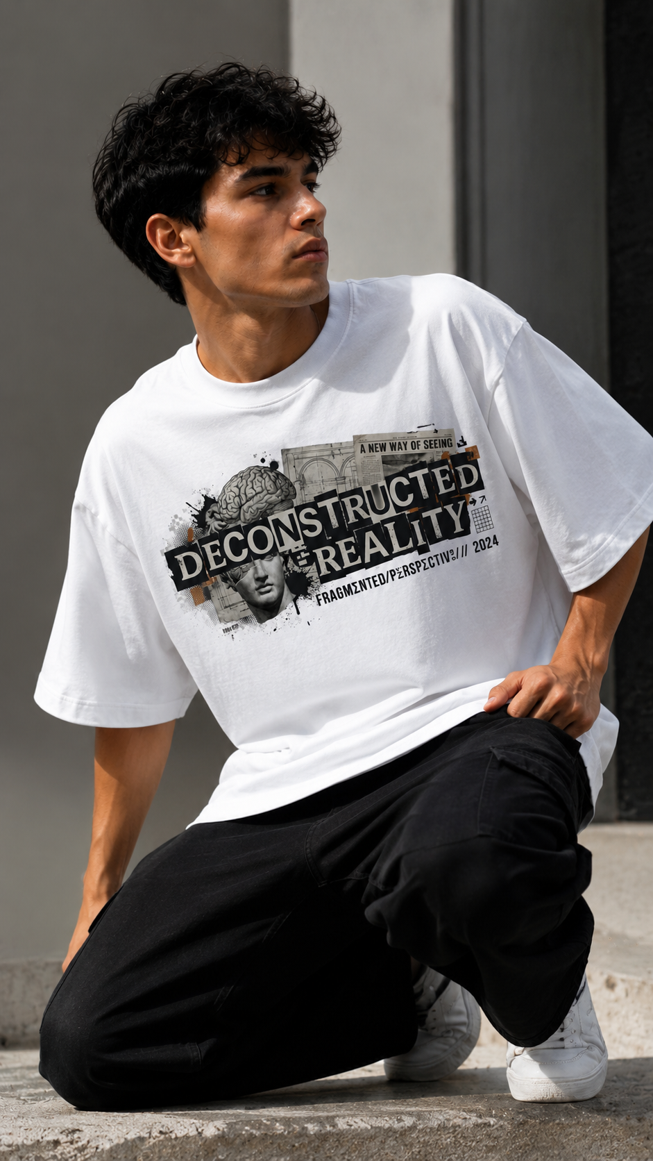 Deconstructed Reality Graphic Tee - Image 3