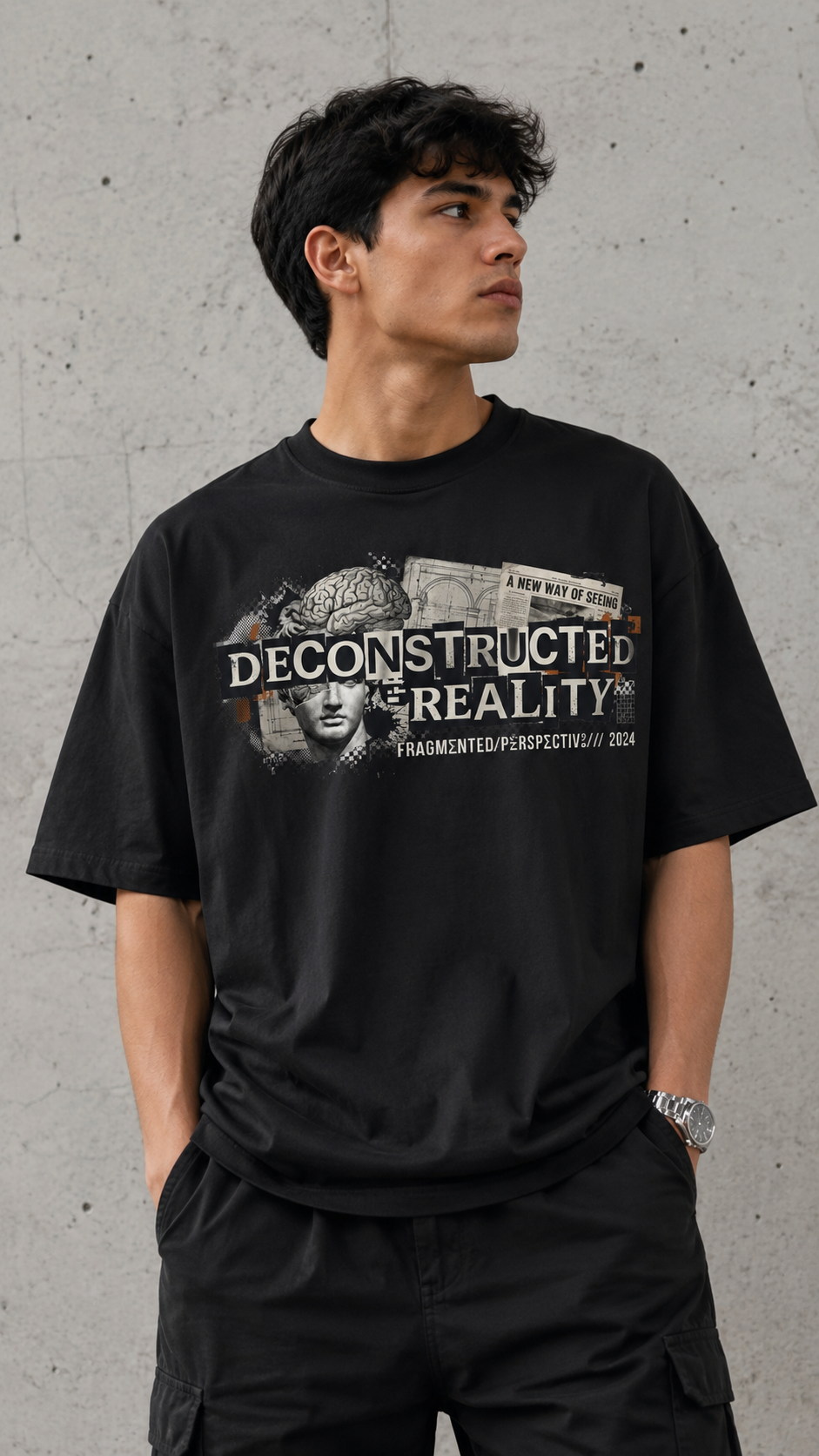 Deconstructed Reality Graphic Tee - Image 2